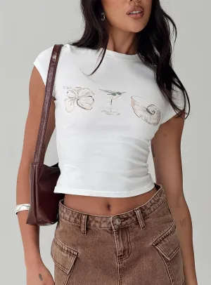 Bohemian Casual Comfort Top Odyssey Tee White