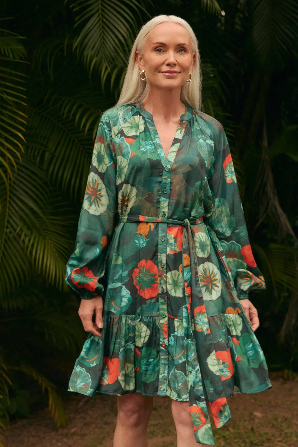 Fantasia Short Dress in Lotus NonIrritating Seams