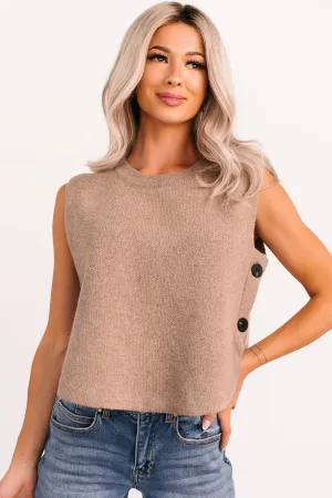Inner Calm Sleeveless Knit Sweater (Mocha Mousse) pilots Exhibition - worthy