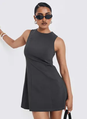 Timeless Chic Geraldine Mini Dress Grey