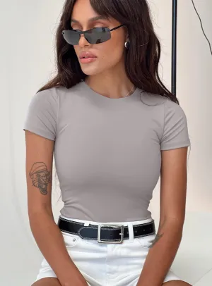 Bold Lightweight Attice Bodysuit Soot