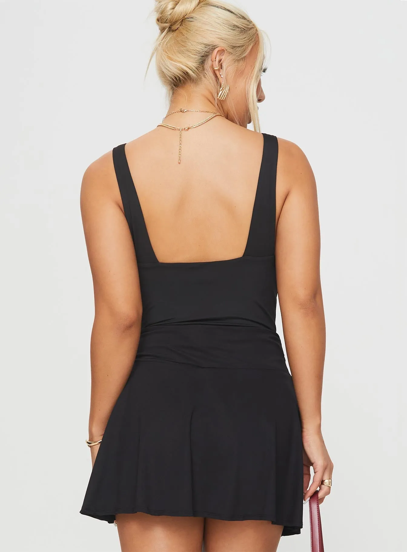 Gym Elegant Sporty Charming Enid Bodysuit Black