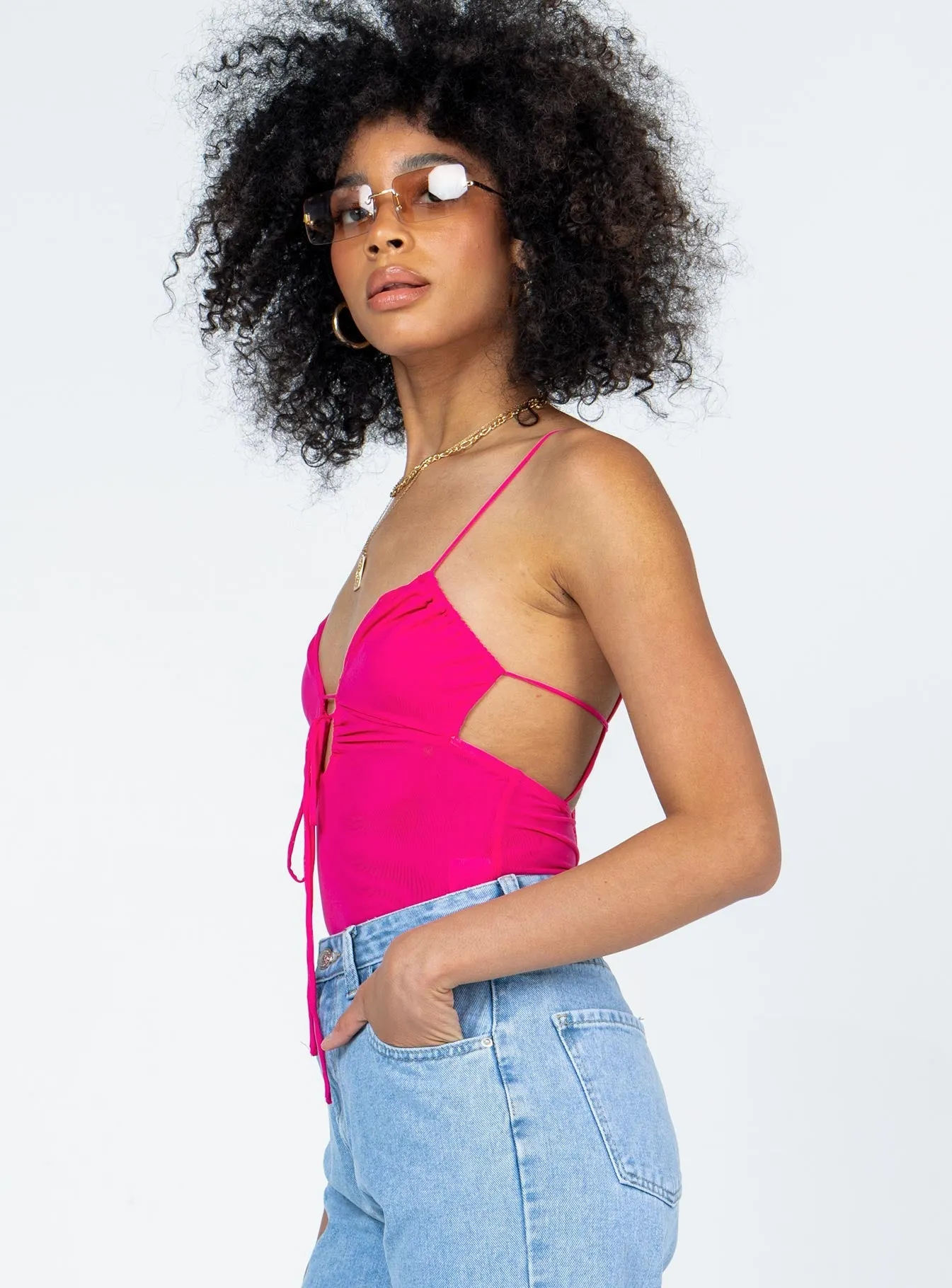 Hot Singer Merlin Bodysuit Pink