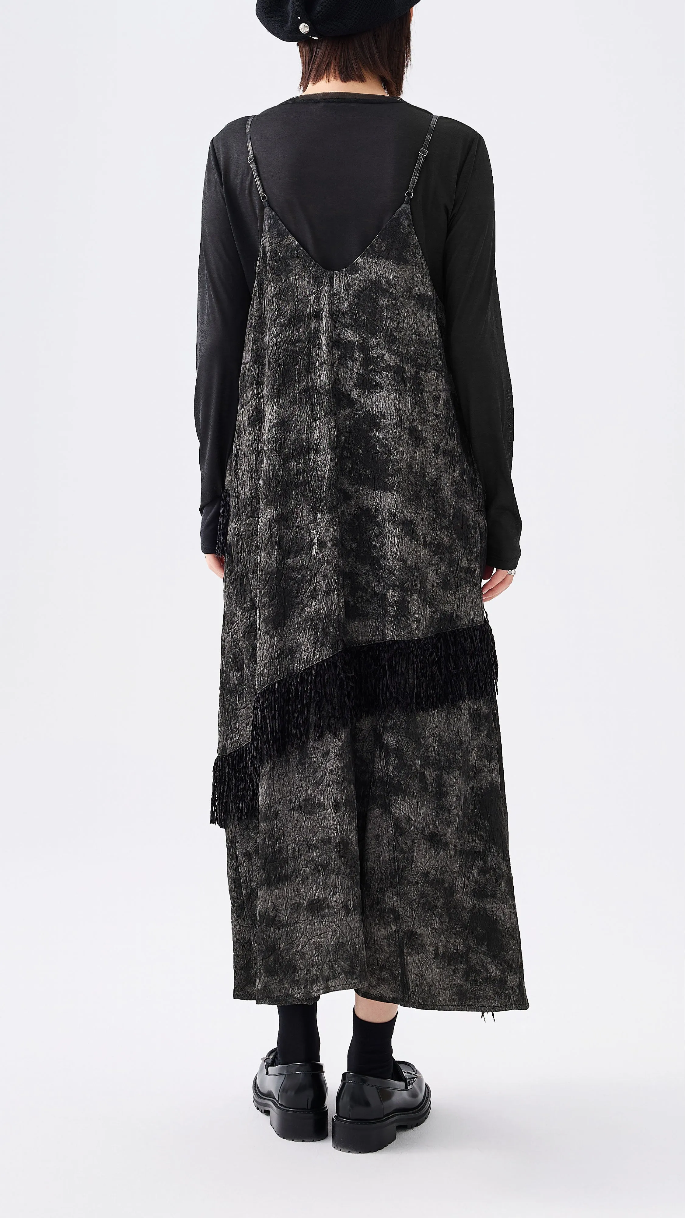 Western Faux Denim Cami Dress Eco Wear
