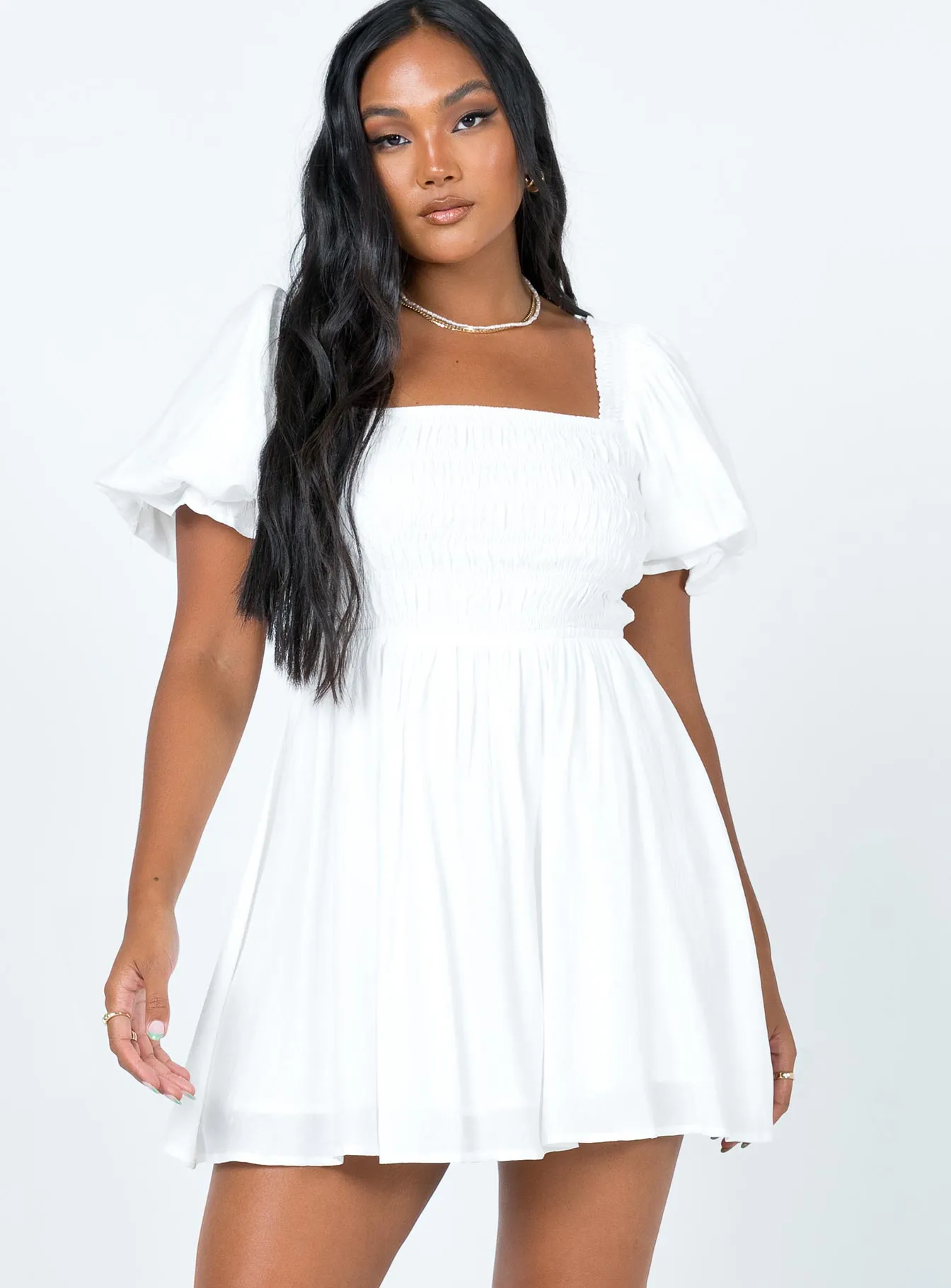Chic Look Casual yet chic piece Dani Mini Dress White