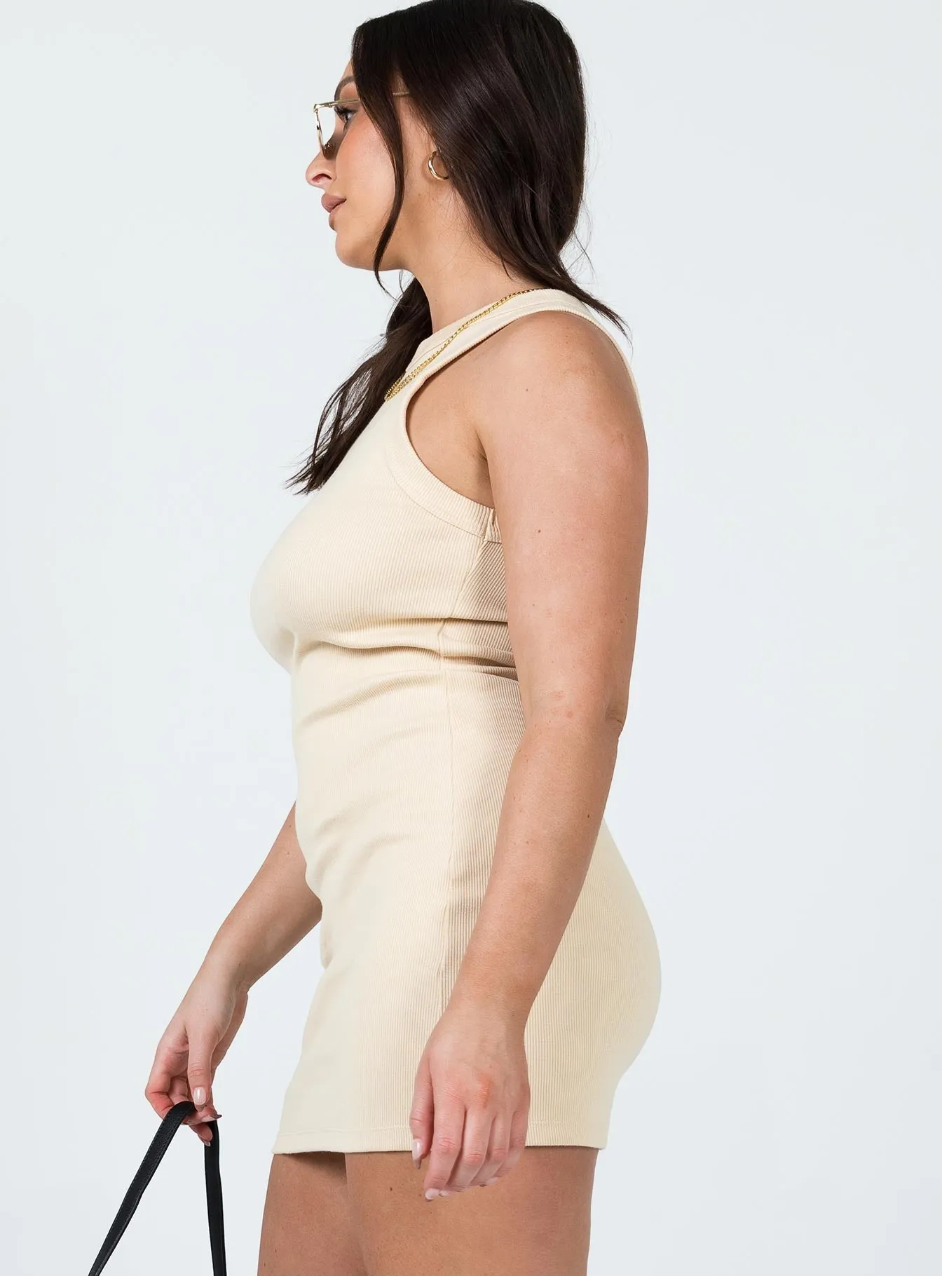Classic Tank Dress Cream Effortless Style