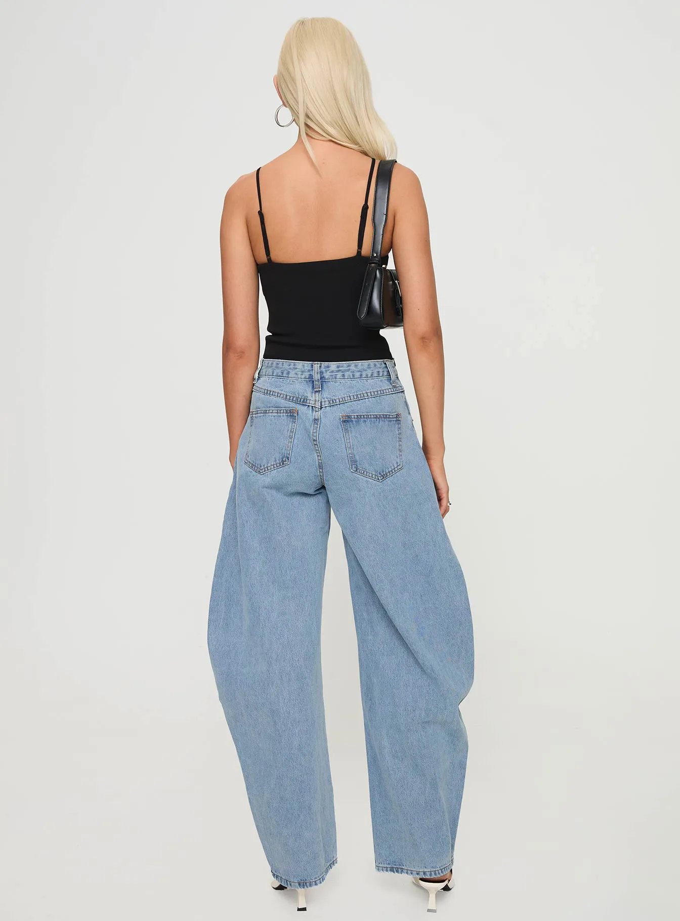 Breathable Lining System Horseshoe Jeans Washed Blue