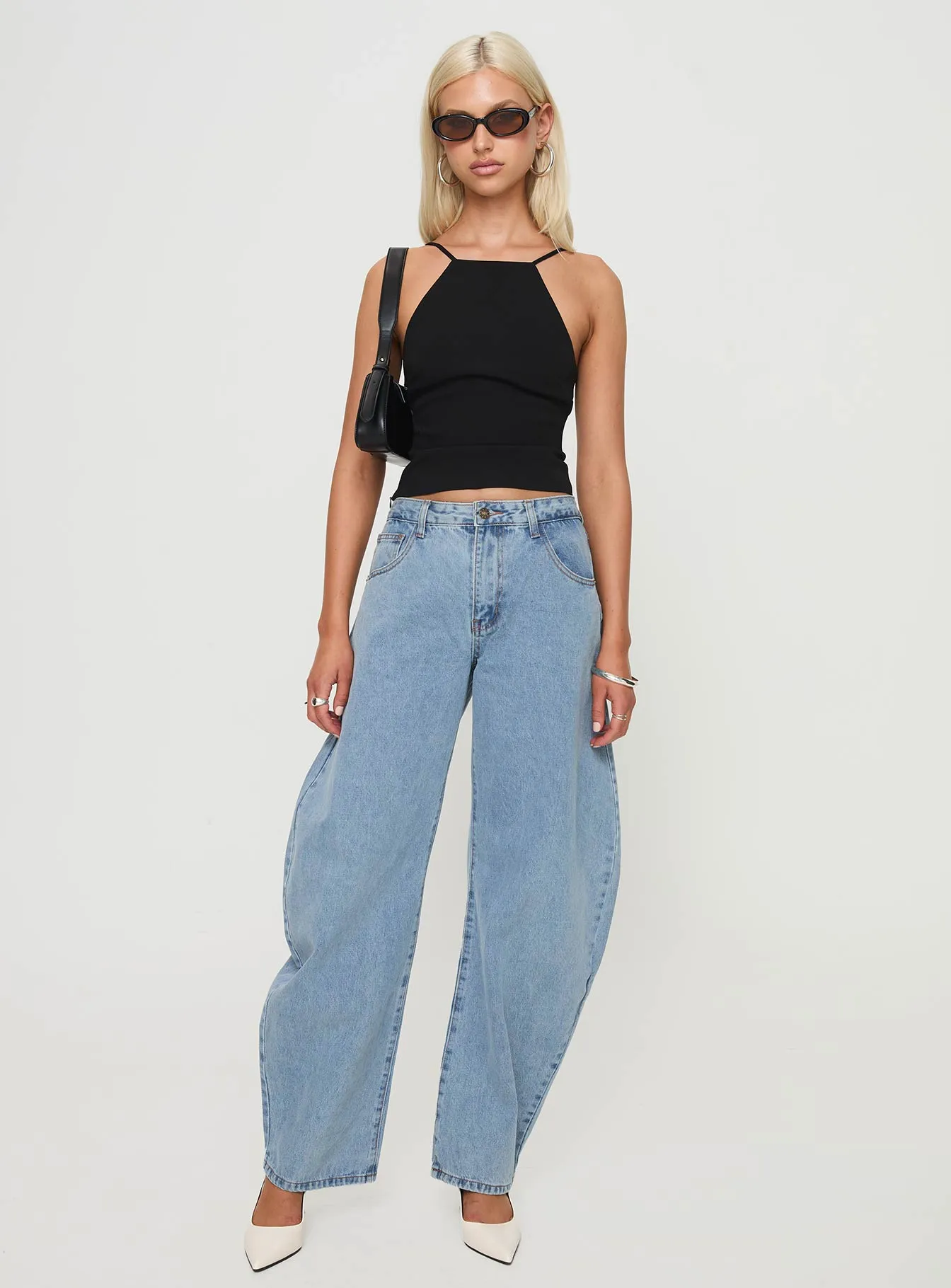 Horseshoe Jeans Washed Blue Winter Warmth Minimalist
