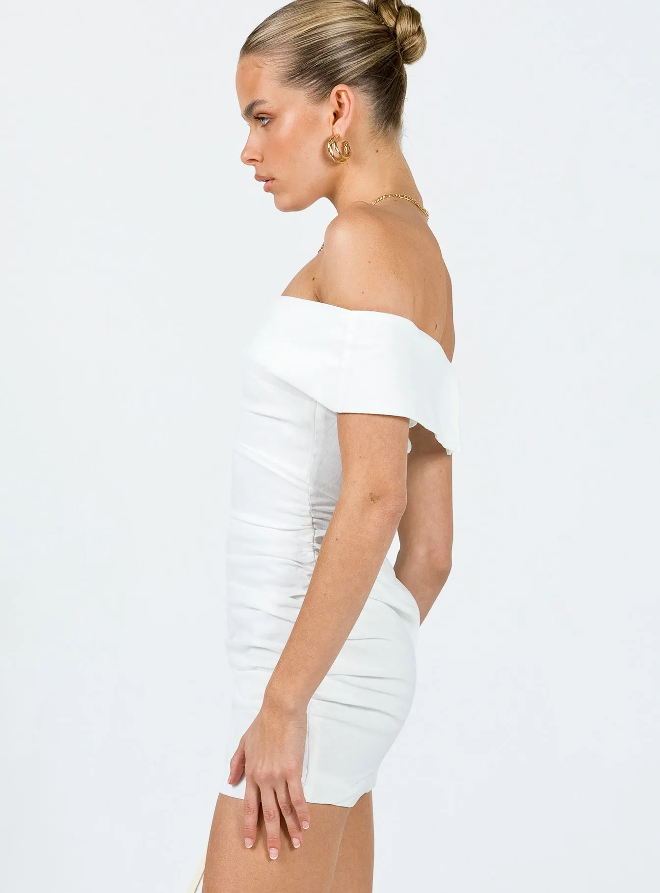 Marcia Mini Dress White Flirty Wear