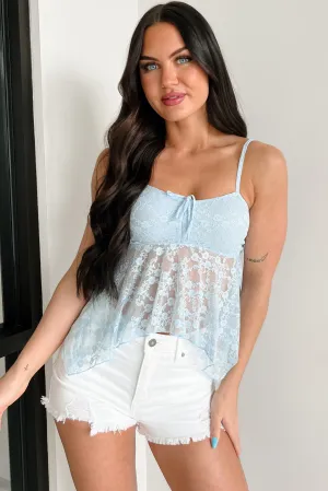 Compact Storage Design Graceful In Lace Cami Top (Ballad Blue)