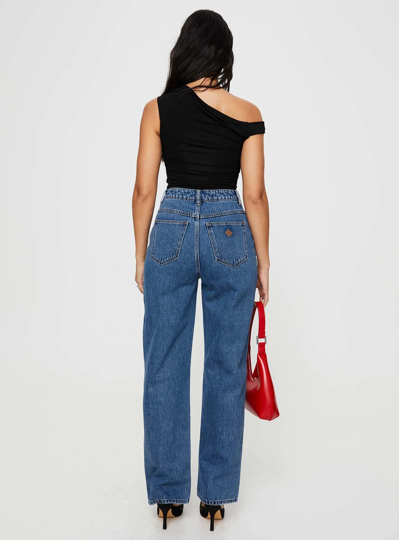 Abrand Carrie Jeans Daria Mid Vintage Blue Formal Adult Fashion