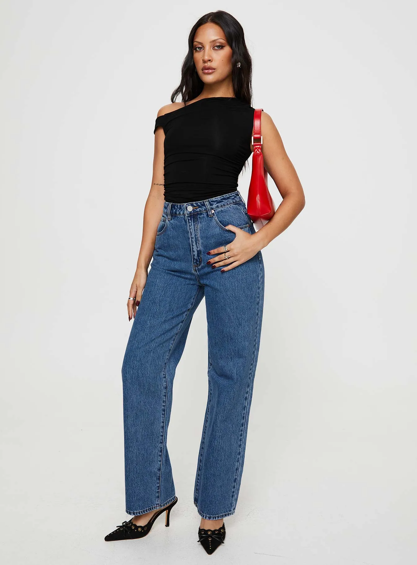 Bold Road Trip Core Fit Abrand Carrie Jeans Daria Mid Vintage Blue