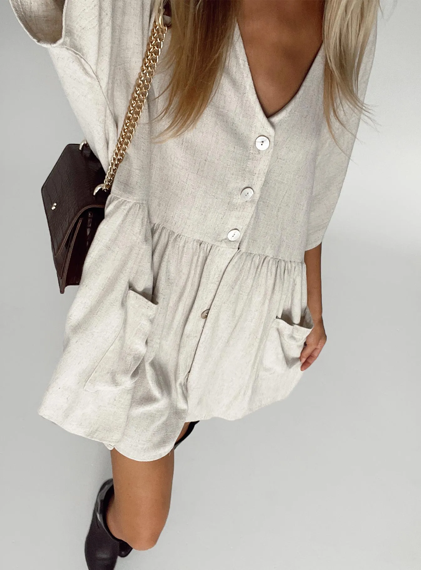 Fun Shine Full Circle Skirt Pattern The Sandy Mini Dress Natural Lower Impact