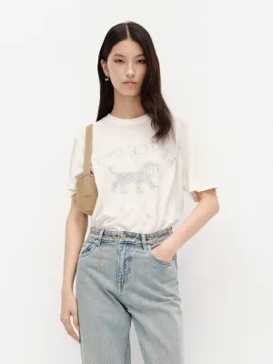 Include Linen Loose T-shirt ThermoregulatingFabric short sleeved