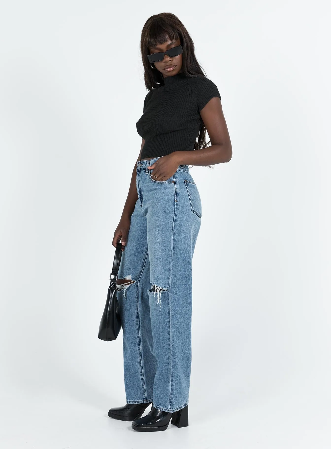 Abrand Slouch Jean Harley Rip Jeans Balanced Piece Simple clothing