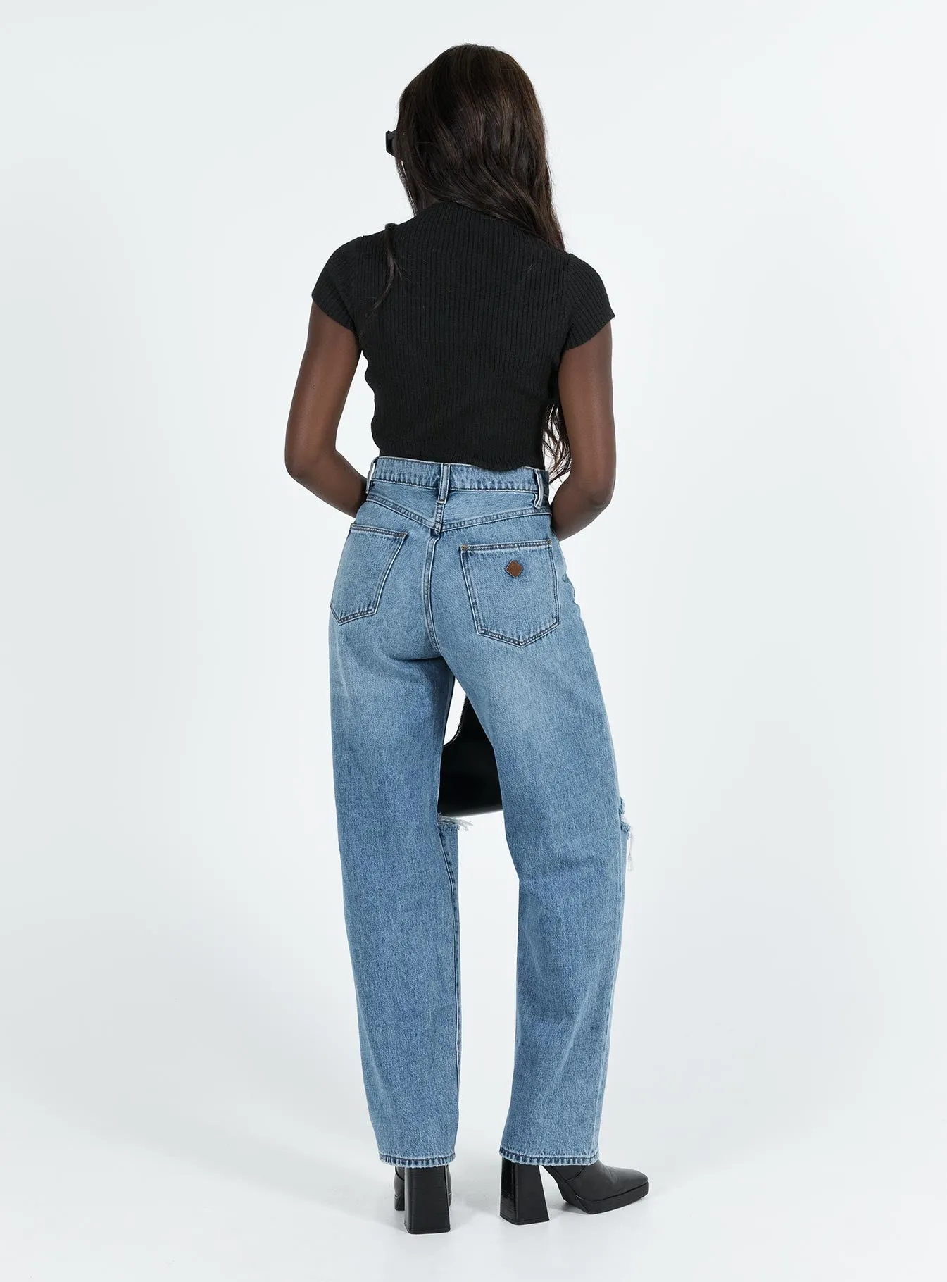 Smooth Breathable Abrand Slouch Jean Harley Rip Jeans