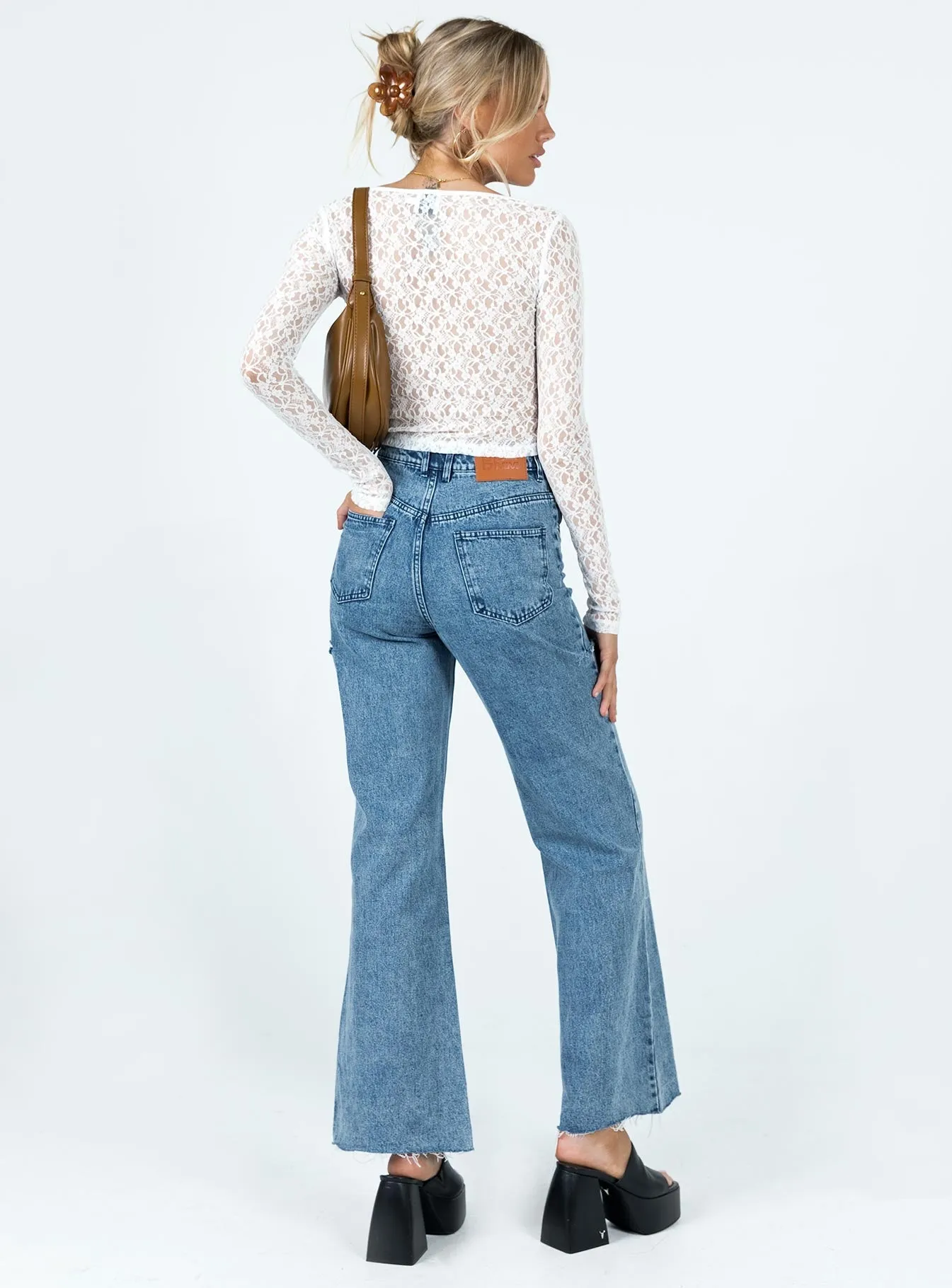 Traveler Gear Slim Anti Odor Fabric Treatment Flloyd Wide Leg Jean Denim