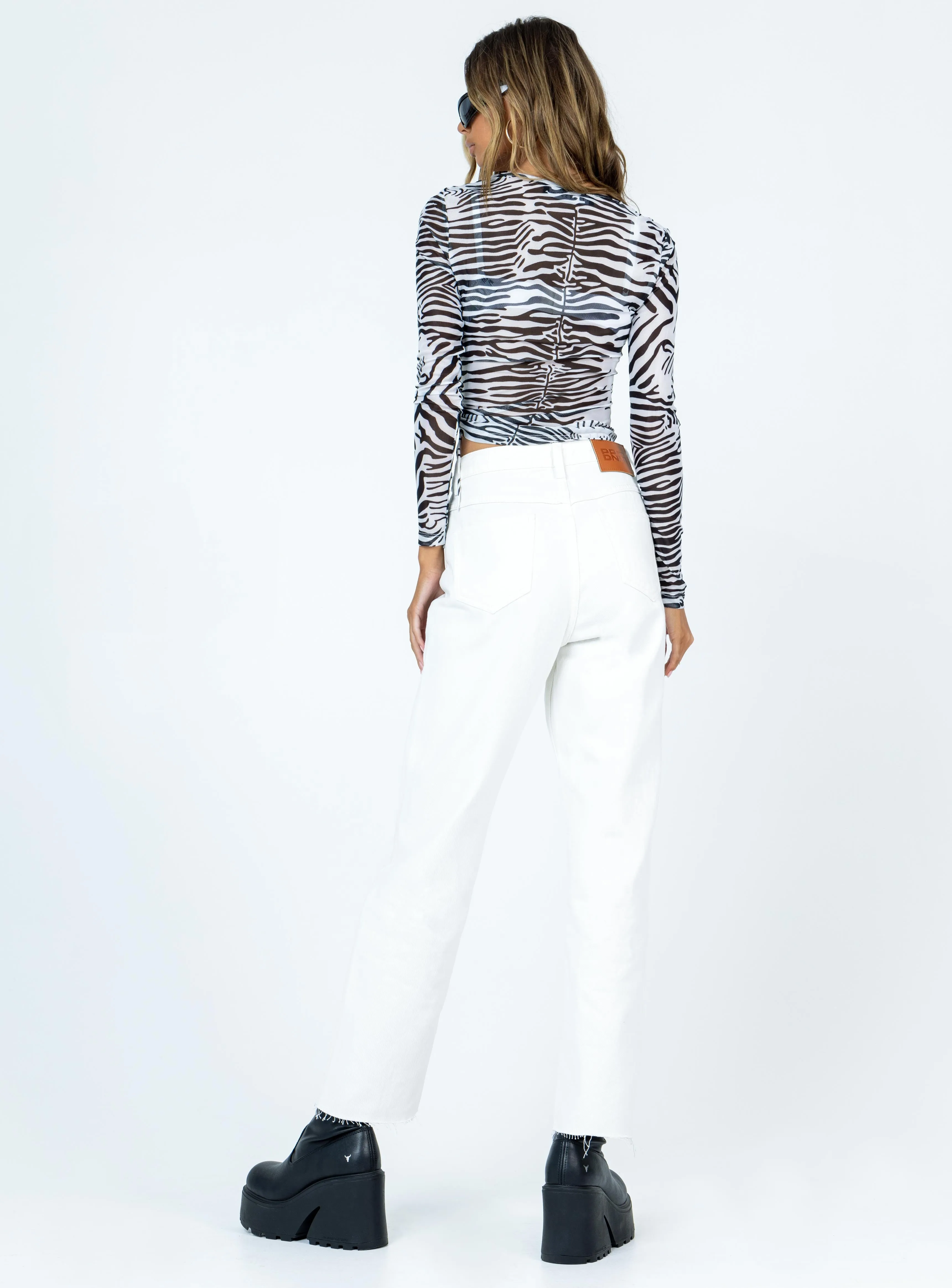 Slim Modern Harrow Straight Leg Denim Jeans White