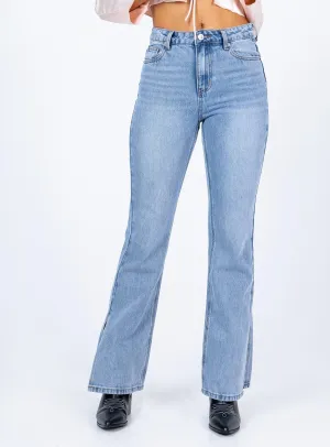 Tampico Flare Leg Denim Jeans Everyday Neutral Urban Energy
