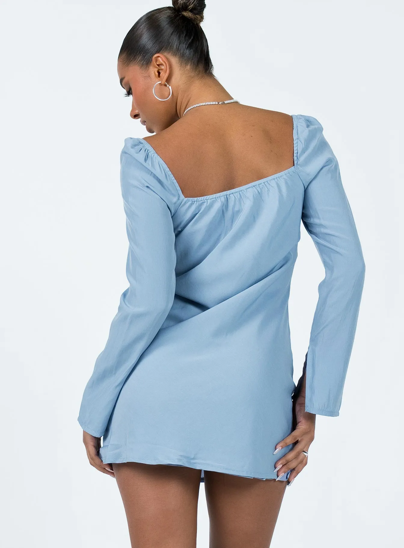Flattering Design Look Secure fastening Star Power Mini Dress Blue