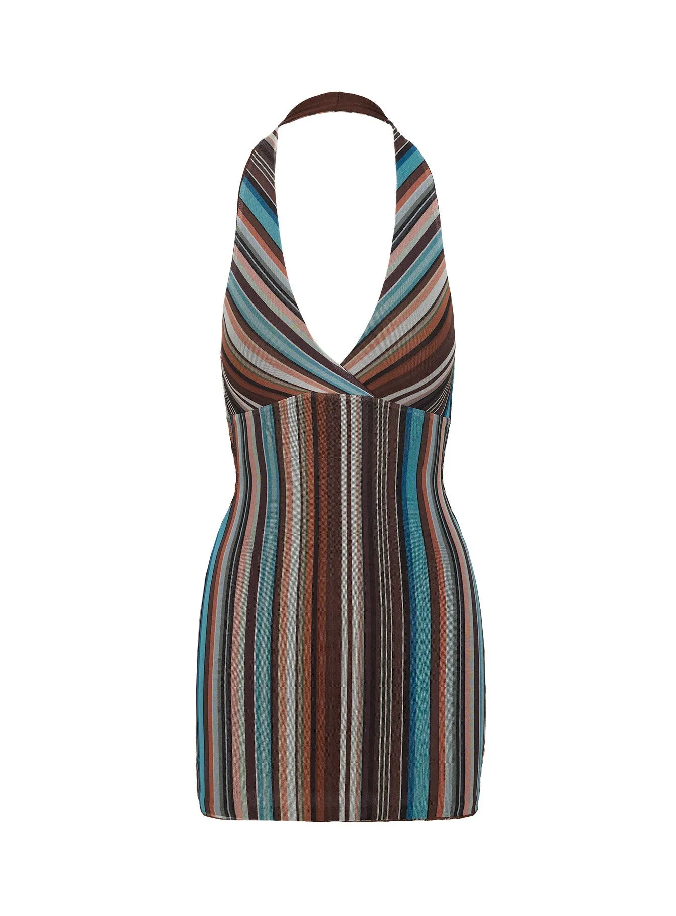 Legrand Halter Mini Dress Multi Adjustable Shoulder Straps Secure Closure