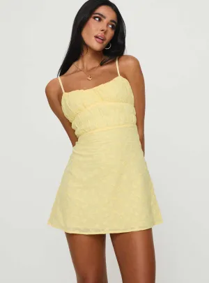 Lucius Mini Dress Lemon Bar Hopping Stylish short-sleeve mini