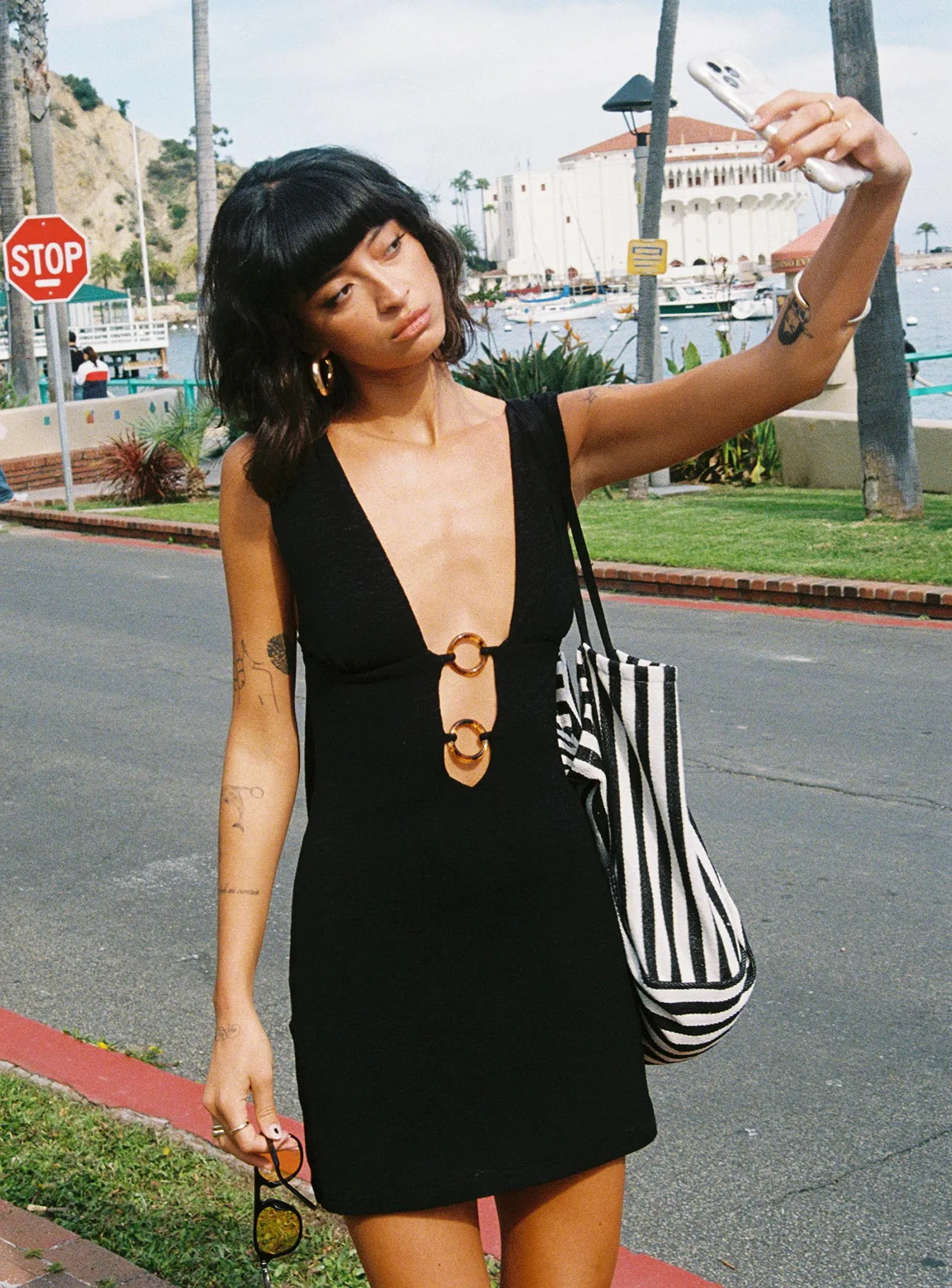 City Scene Steward Mini Dress Black