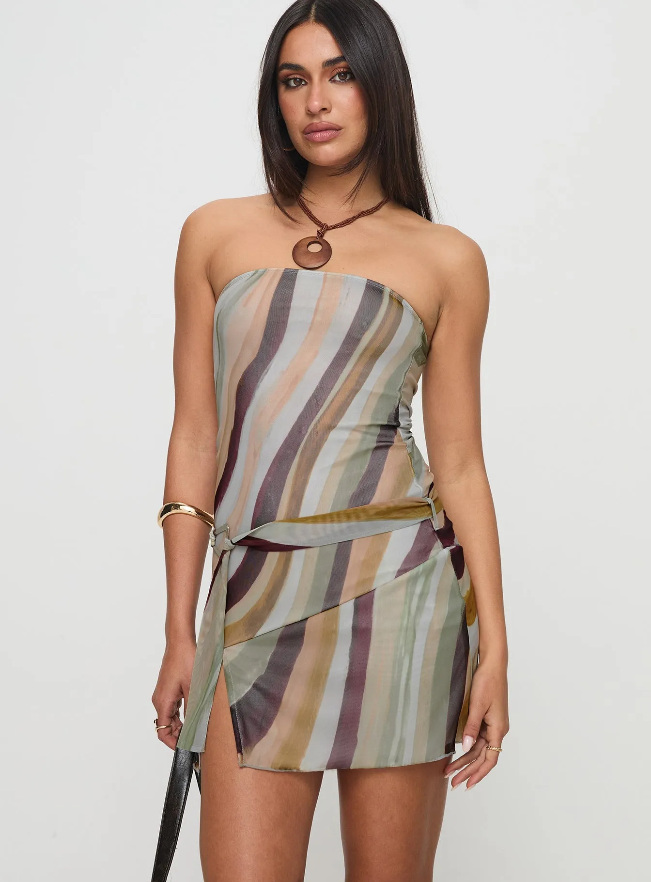 Kevsra Mini Dress Multi Simple Style Street Heat