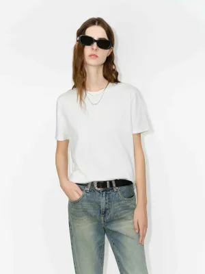 Back Letter Basic T-shirt Anti Static Fabric Functional Wearable