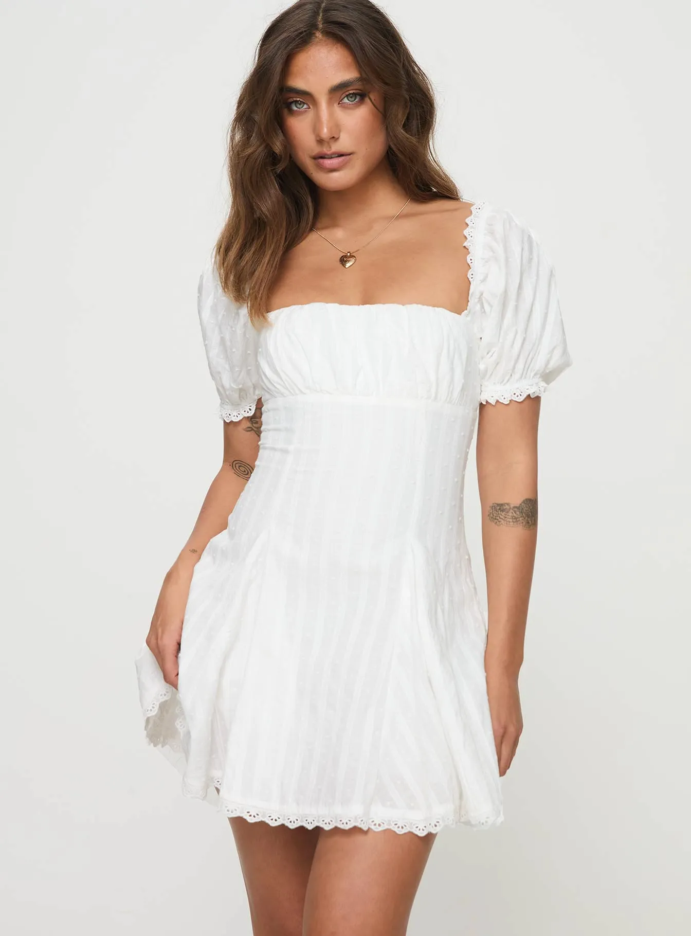 Rabatia Mini Dress White All Season Fashion