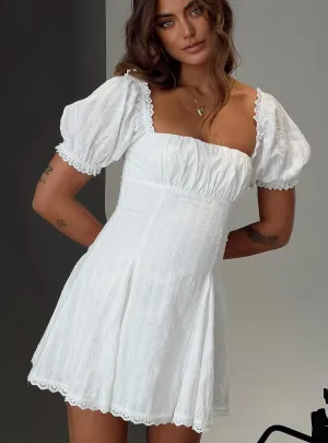 Bar Scene Rabatia Mini Dress White