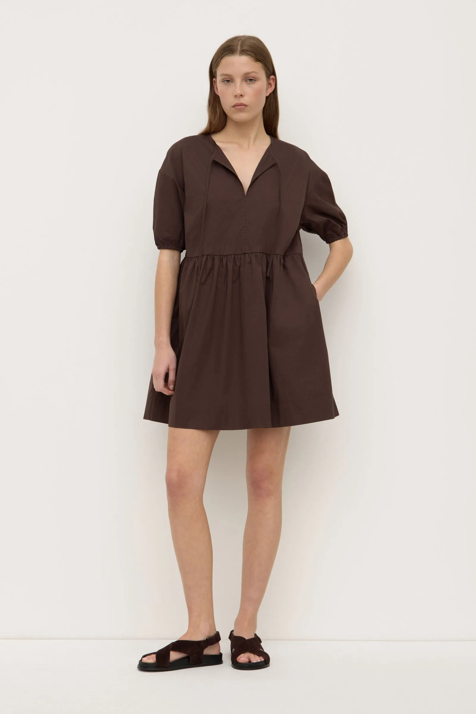 Sabine Mini Dress NonSlipGrip Stone Glow