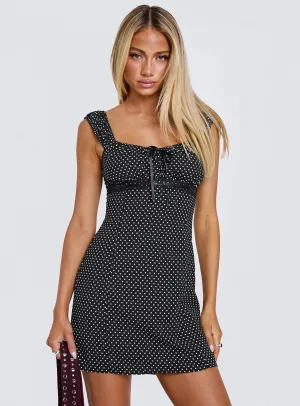 Stage Vibe Joseleine Mini Dress Black / Polka