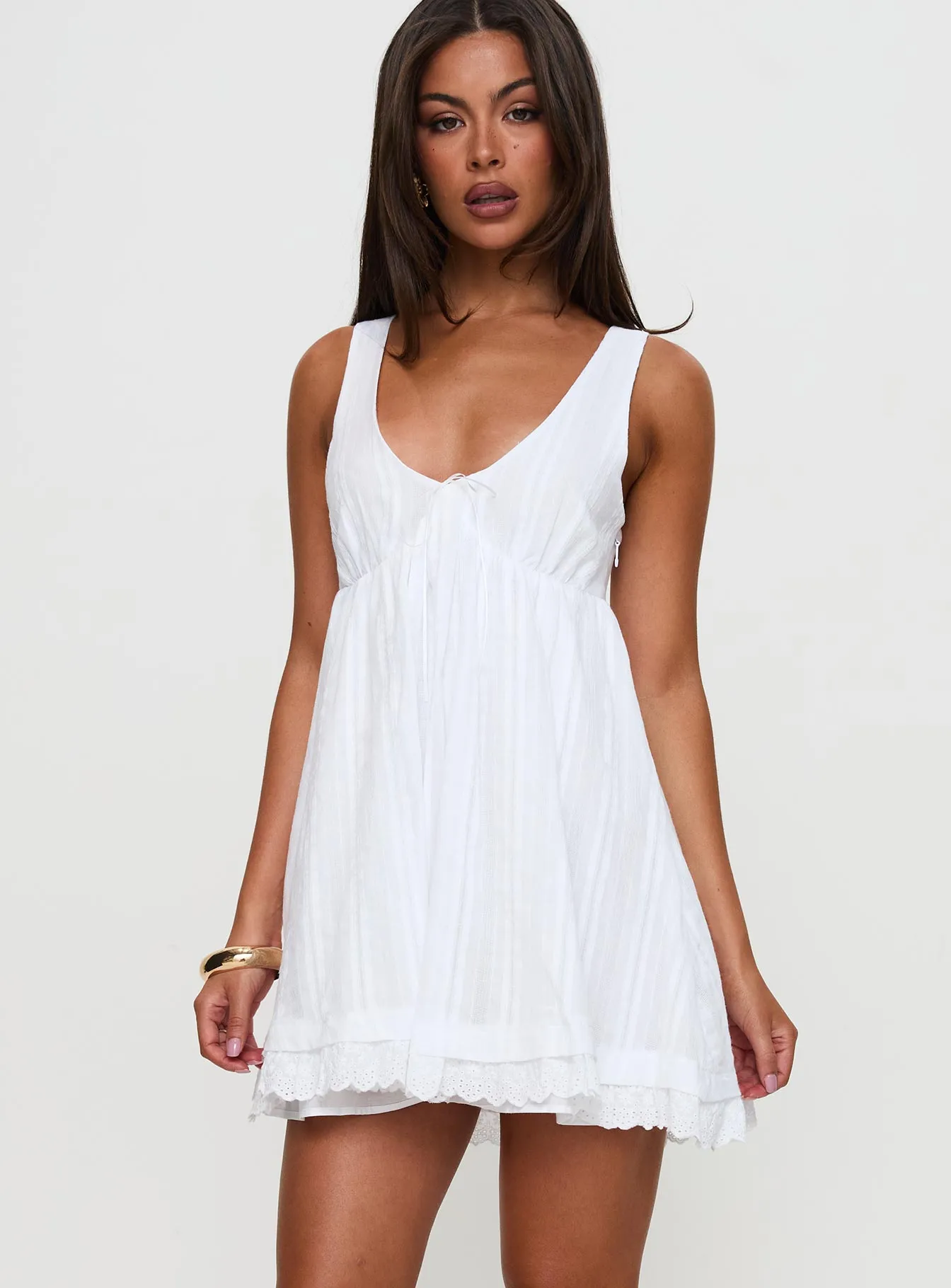 Nelty Mini Dress White Urban Soft
