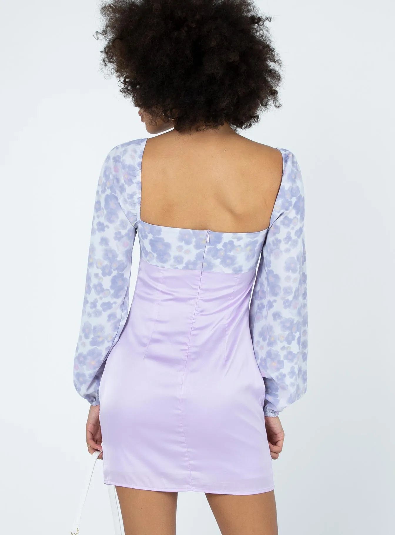 Delphine Mini Dress Purple Multi Trendy mini outfit