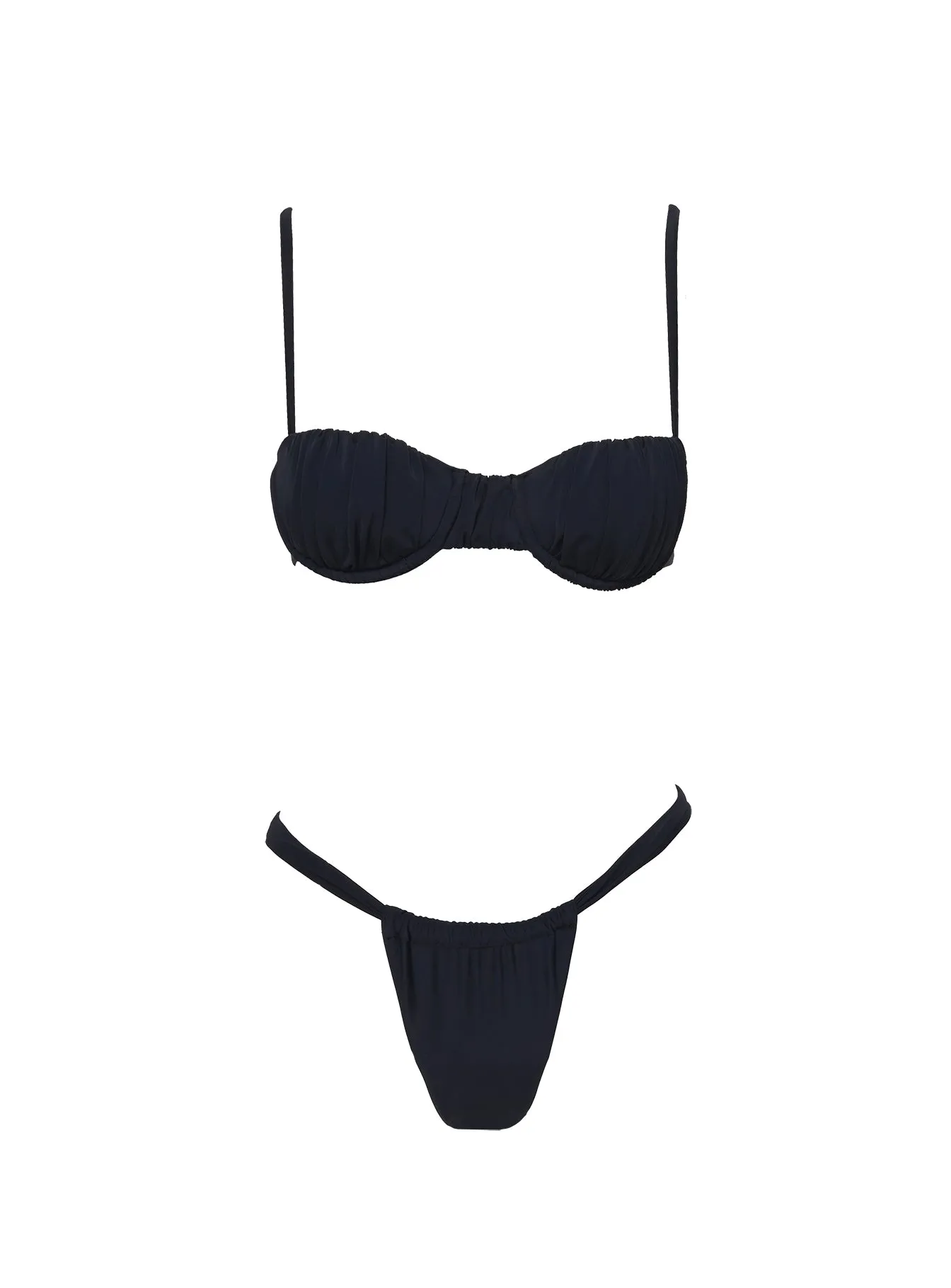 Fleming Underwire Bikini Top Black Anti Chafe Edging Bonded Edge Details