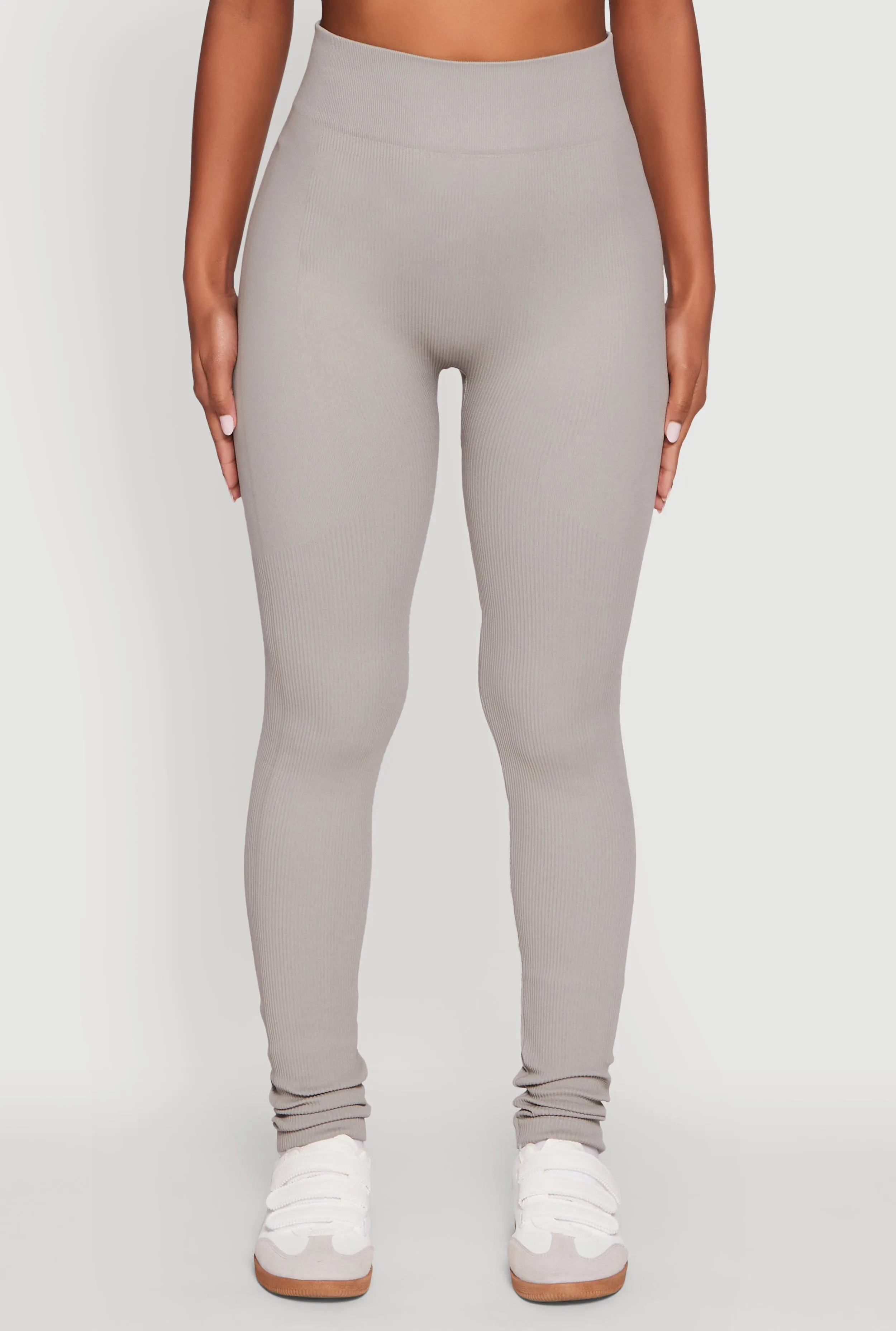 Signature Fit Seamless Ribbed High Waisted Leggings