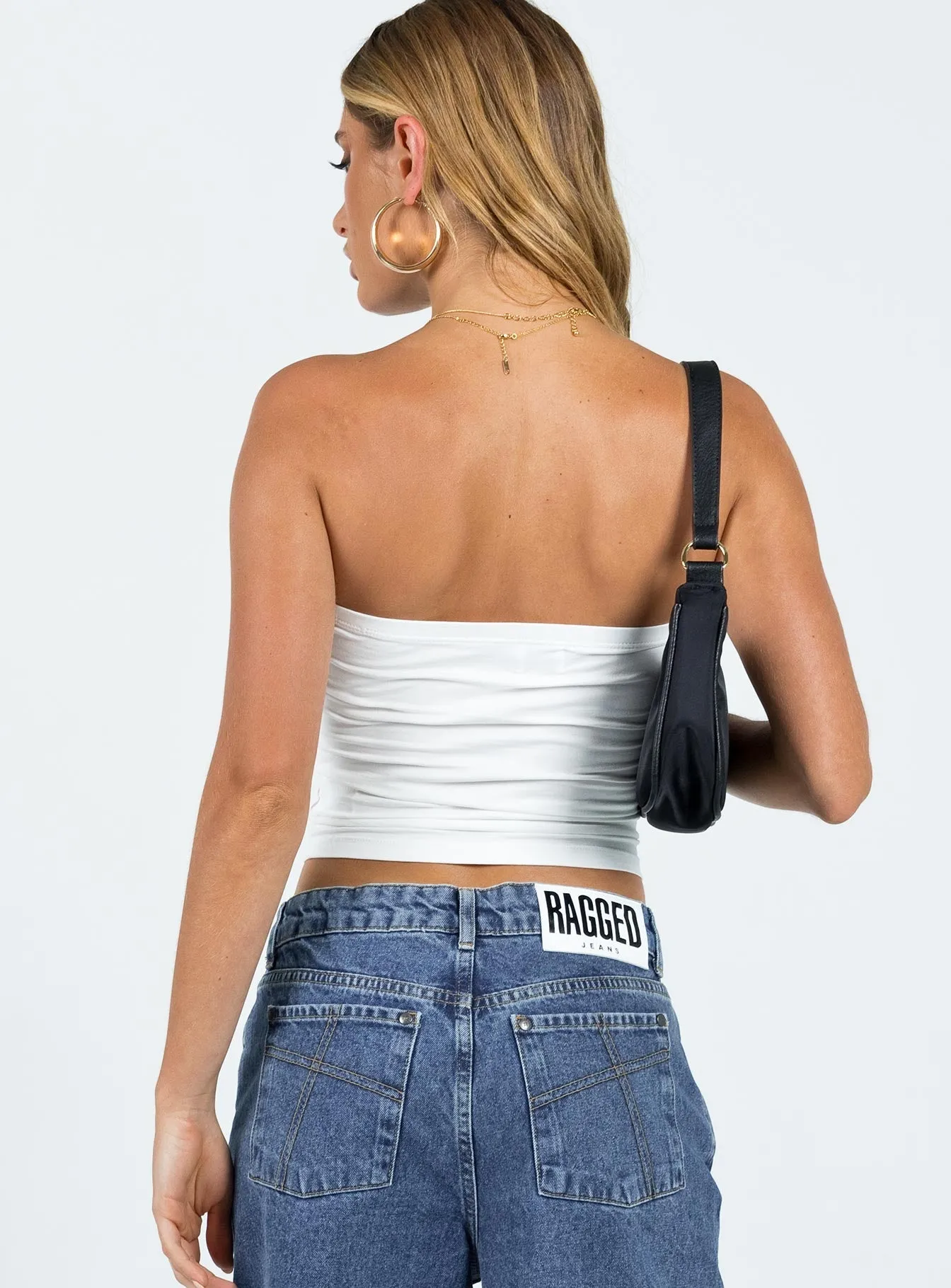 Cooling Technology MoistureWicking Fabric Jasmyne Tube Top White