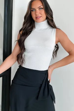 Heard About You Knit Turtleneck Tank (Heather Grey) Recycled Material Blend High Mobility