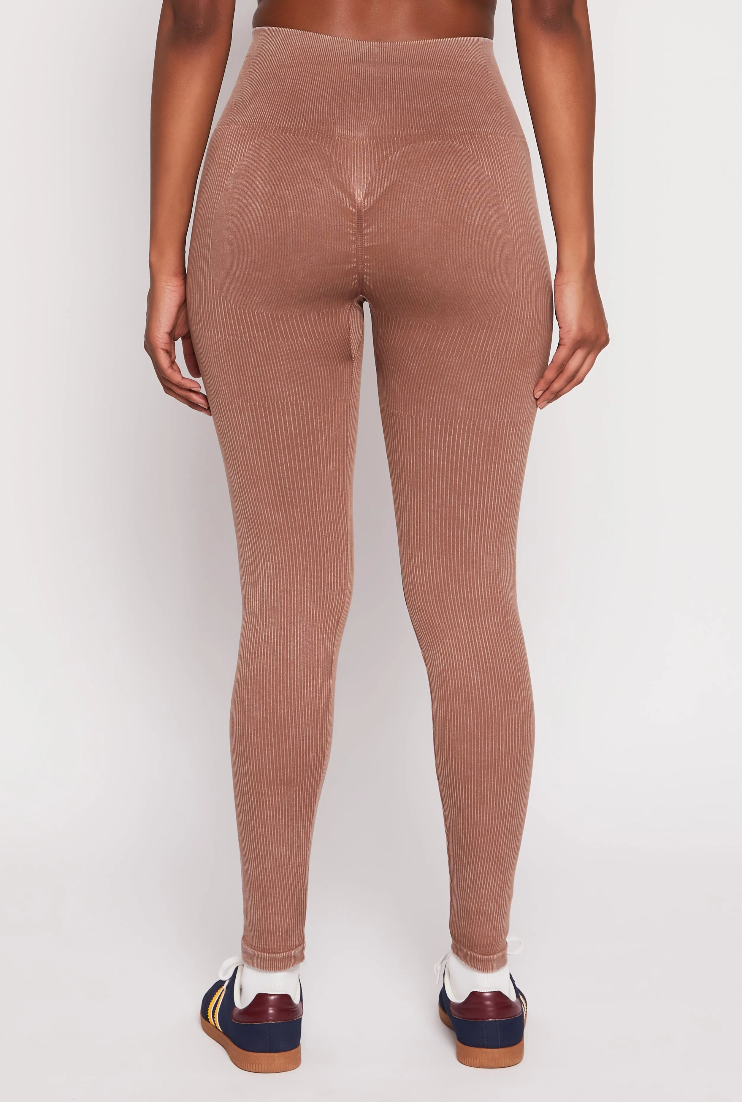 Daisy Ribbed Knit Active Leggings Gym Essentials Fitness Lover Eco Friendly