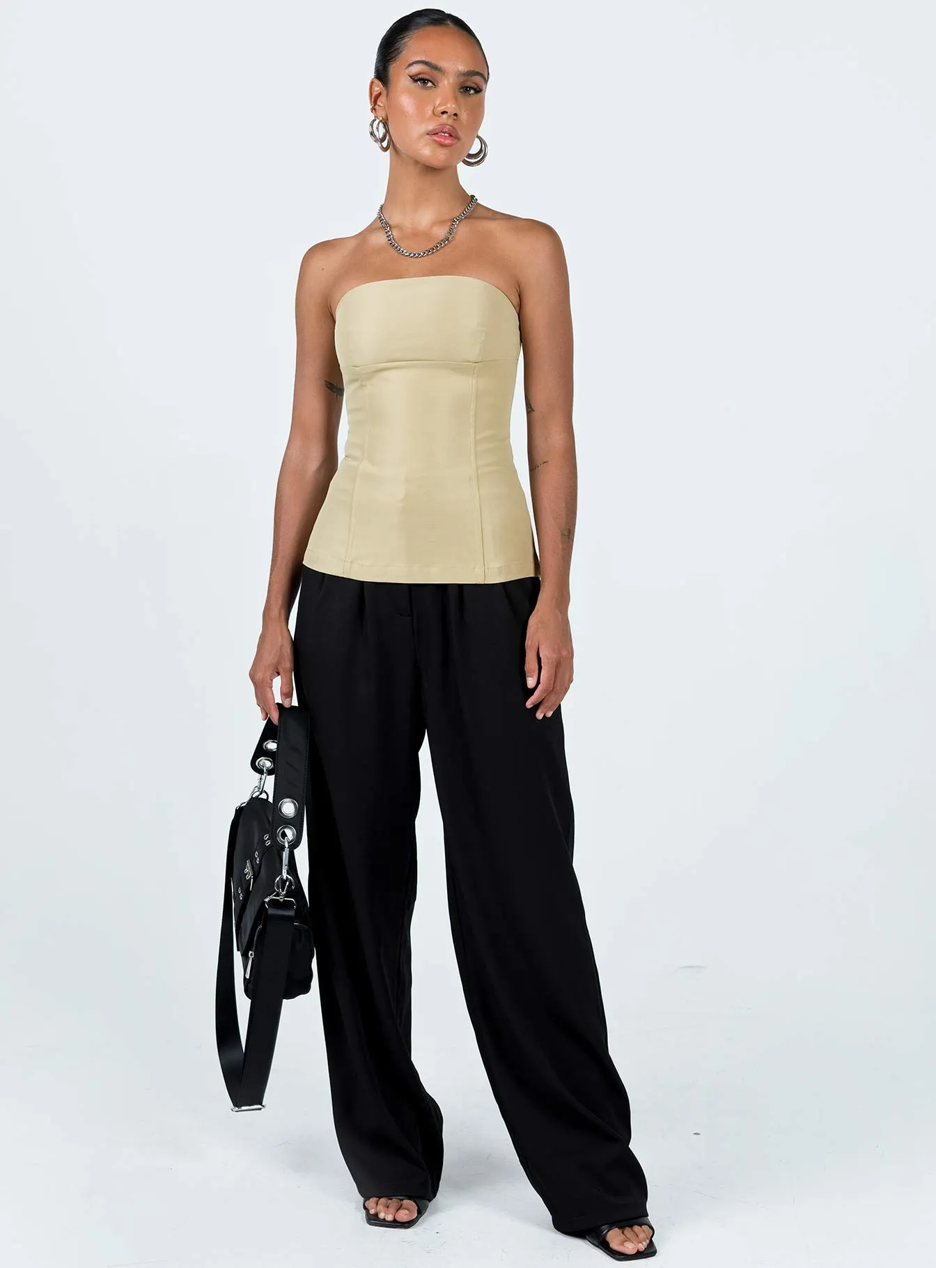 Wesanders Strapless Top Camel StretchFit