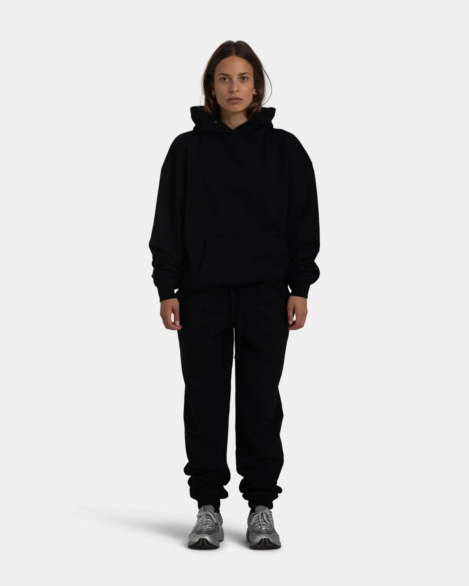 UV protection layer Hoodie Oversize, Woman - Black Daily Layer Quick Dry Material