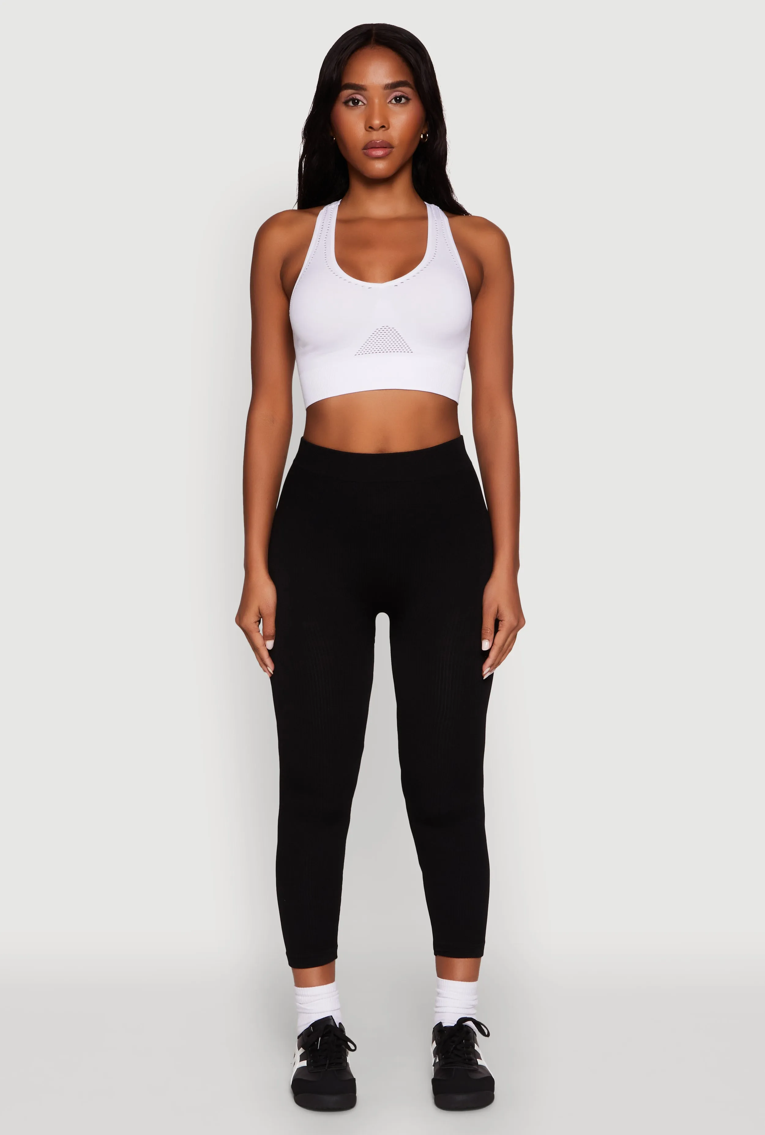Active Fit Rib Knit Capri Leggings