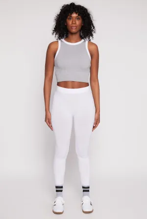 Seamless Basic High Waist Leggings Non Irritating Body Flex