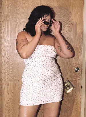 Classic outdoor mini Oscar Mini Dress White Floral Curve