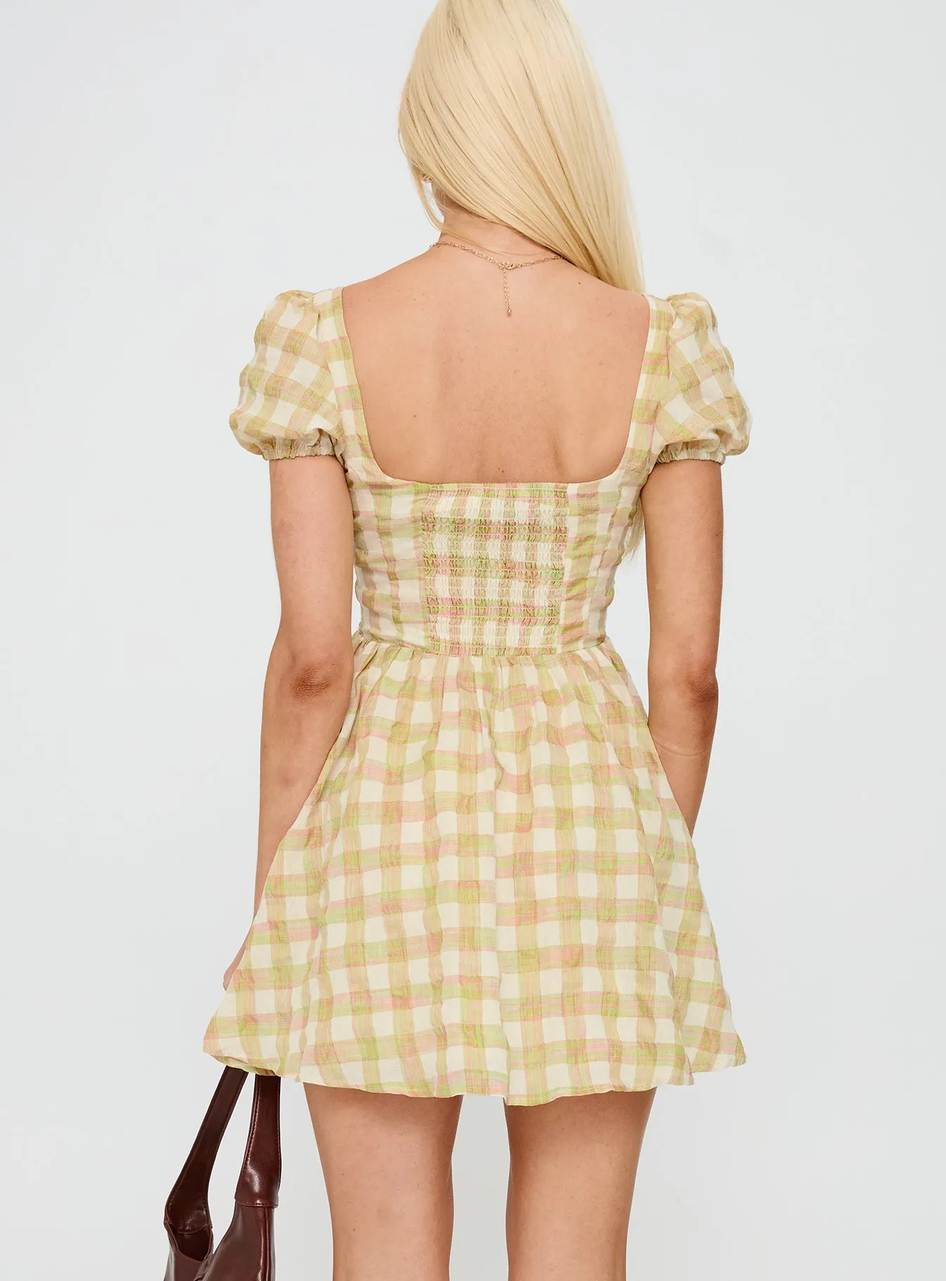 Beat Star Light Fresh Cartmel Puff Sleeve Mini Dress Multi