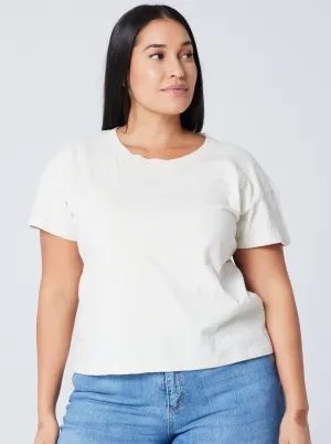Women's Easy Crop Tee - Stone AbrasionFree Edging Quick Wear