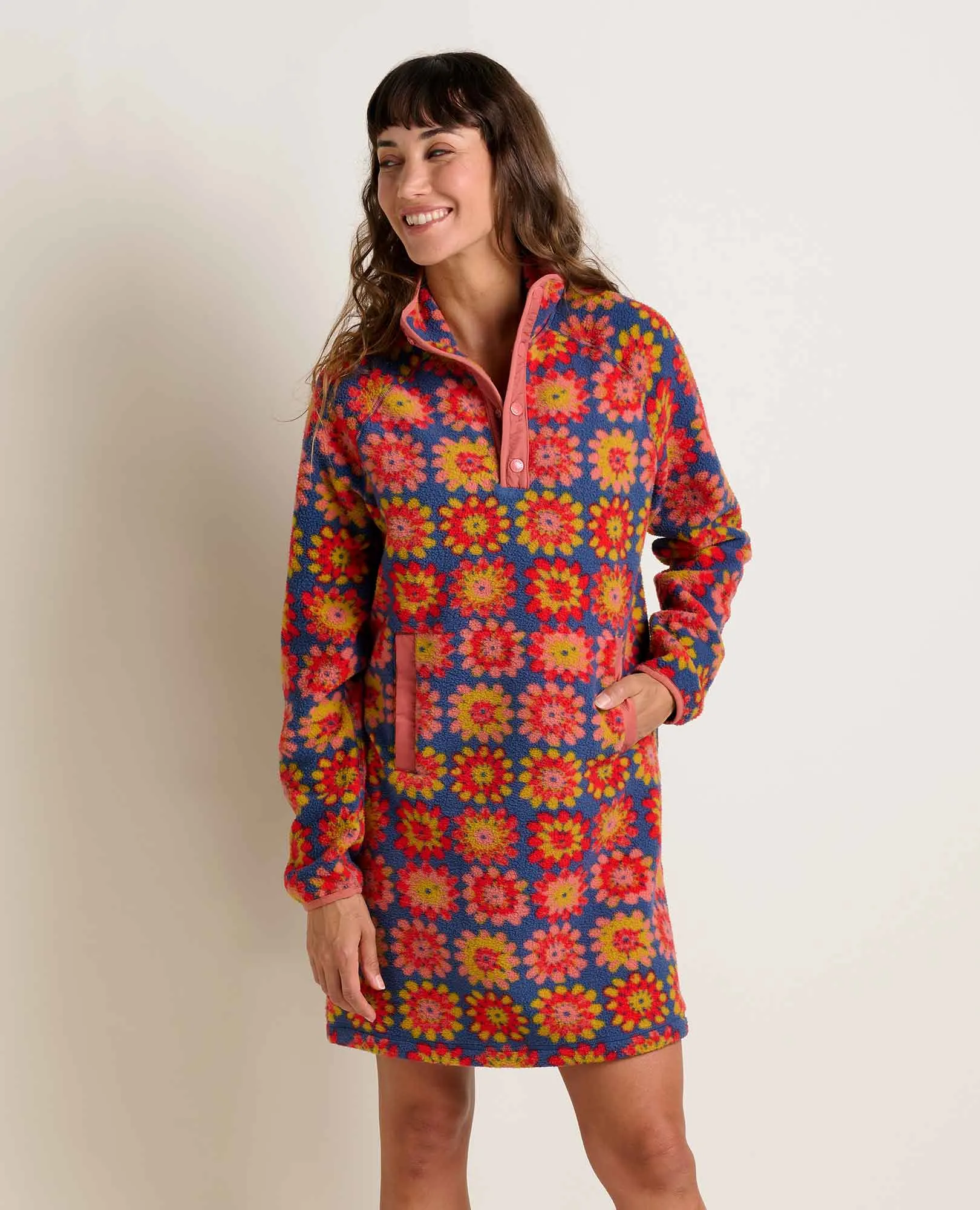 Leader Core Campo Fleece 1/4 Snap Dress