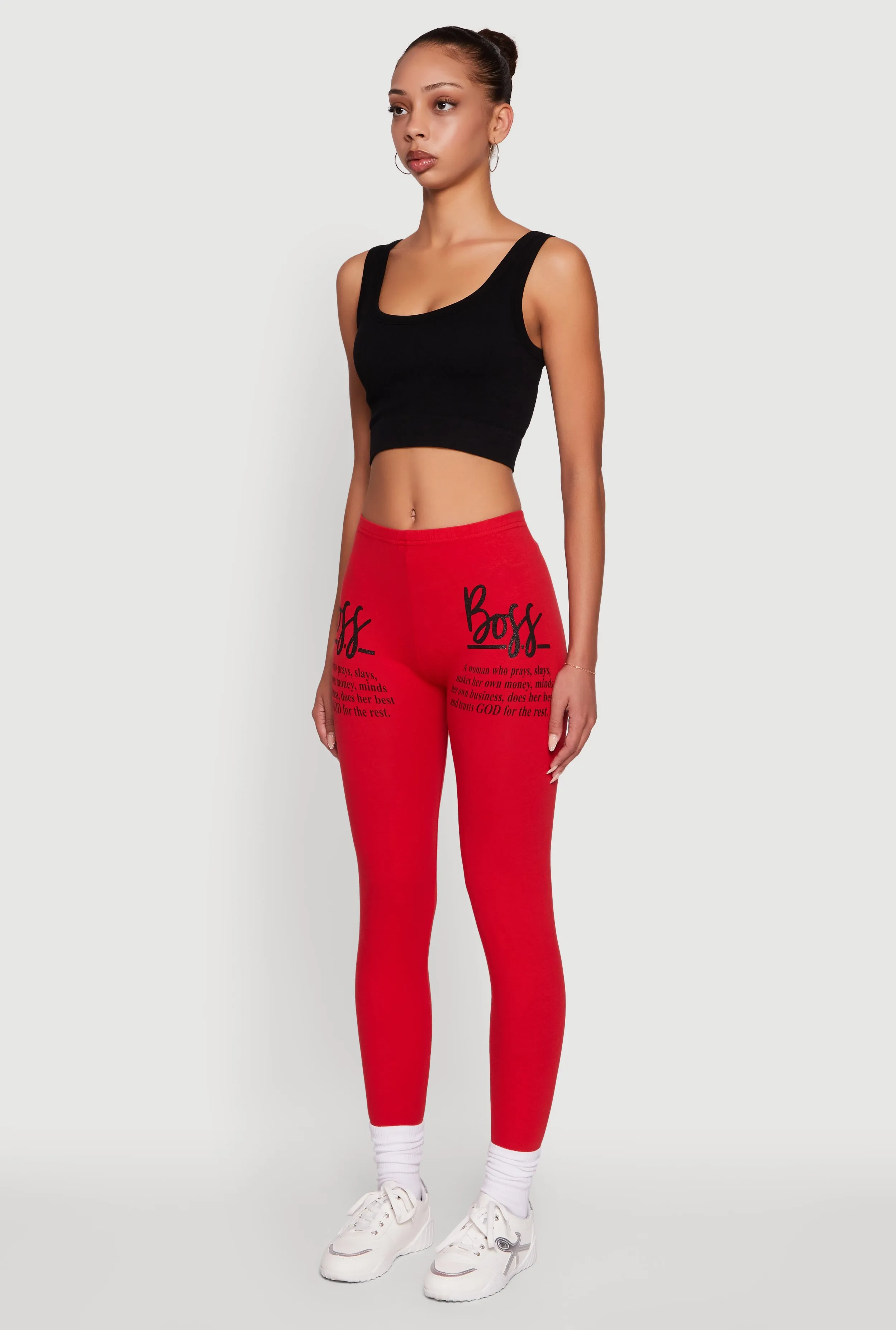 Comfort Seeker Double Layer Breathable mesh Trendy Boss Graphic Leggings
