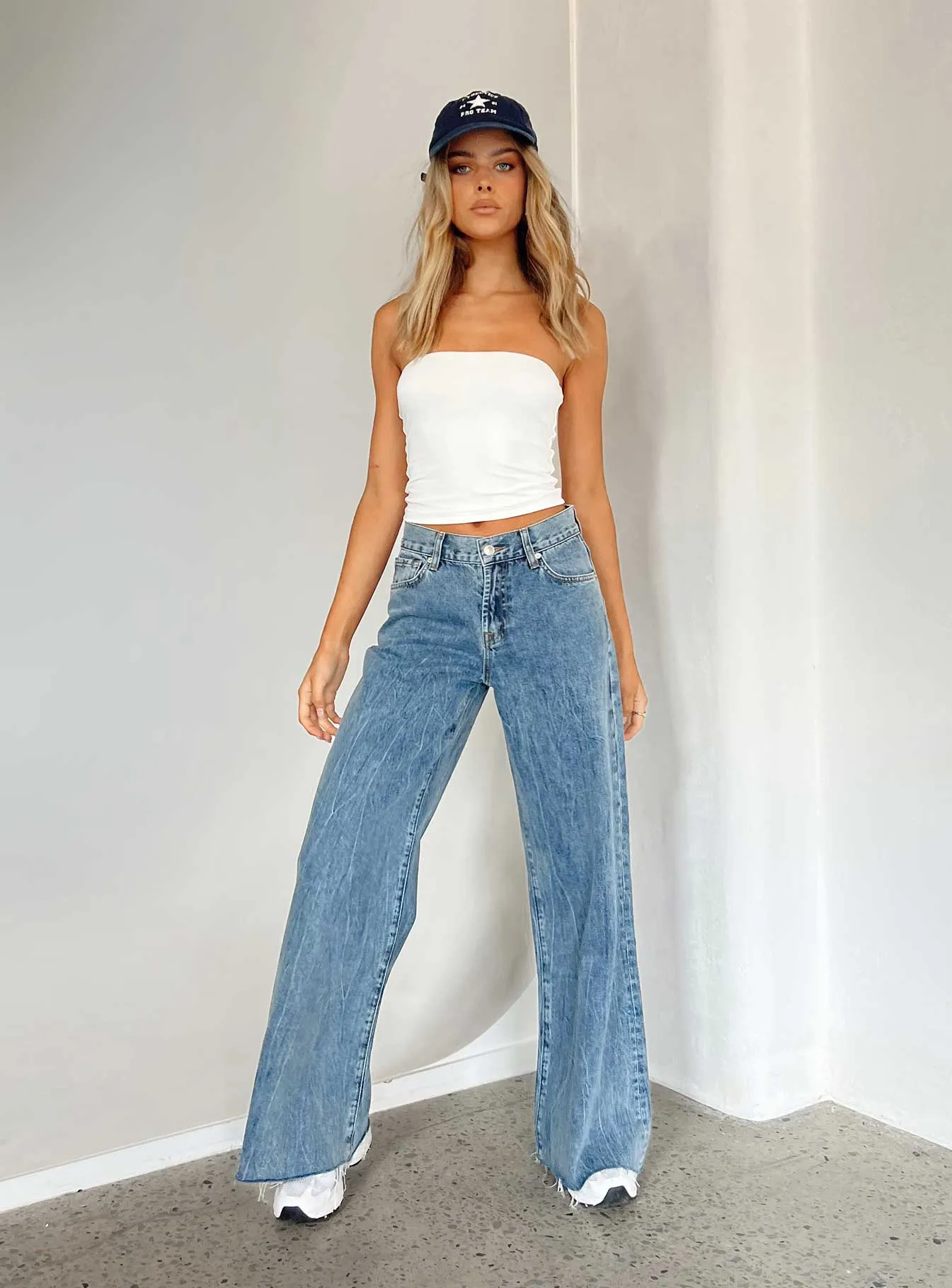 Stay Comfortable Clarke Low Waist Baggy Jeans Denim